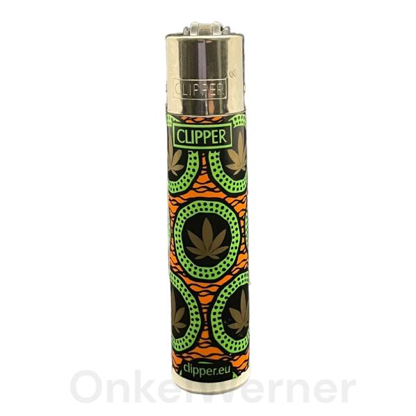 African Leaves - 1/4 Clipper Feuerzeug